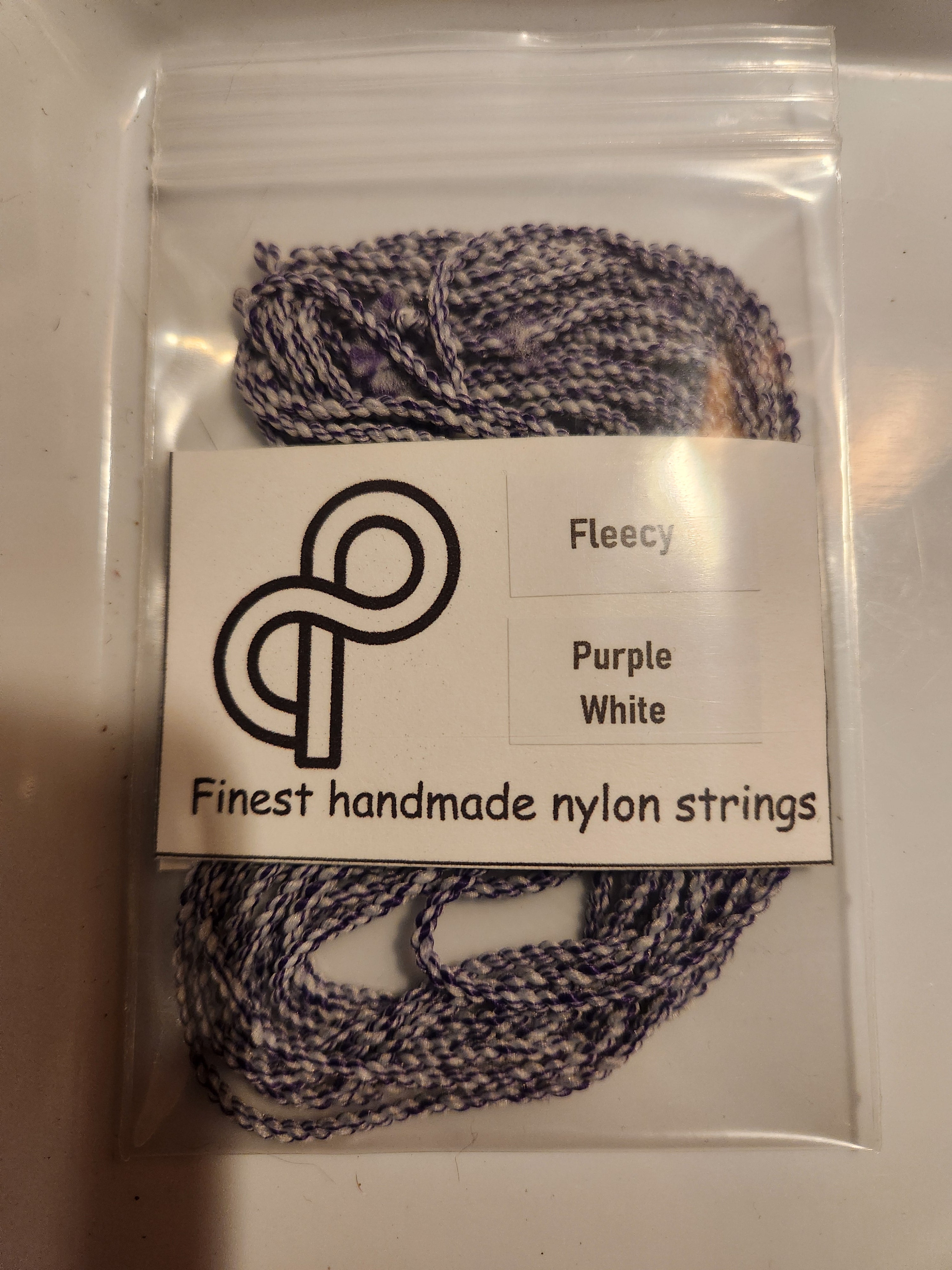 Fleecy nylon - Purple White