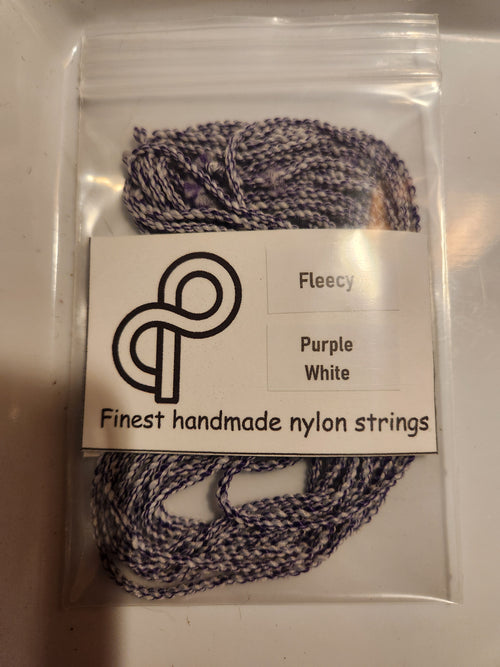 Fleecy nylon - Purple White