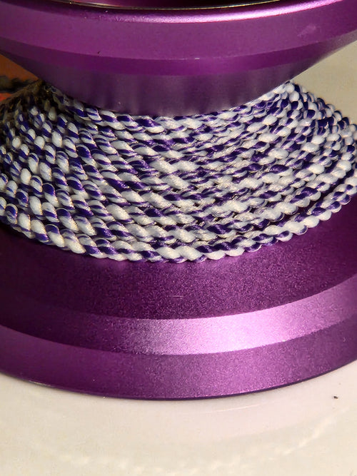 Fleecy nylon - Purple White